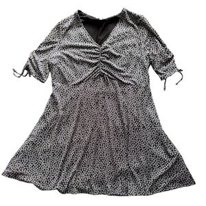 Lauren Conrad XXL Black White Floral Ditsy 3/4 sleeve Maternity‎ Dress